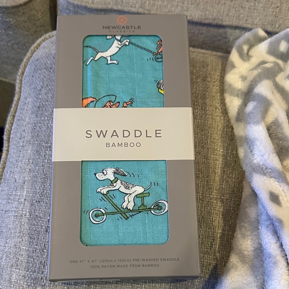 Kids Blue Swaddle Blanket Newcastle